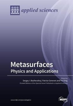 portada Metasurfaces: Physics and Applications (en Inglés)