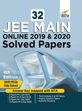 portada 32 JEE Main Online 2019 & 2020 Solved Papers 4th Edition (en Inglés)