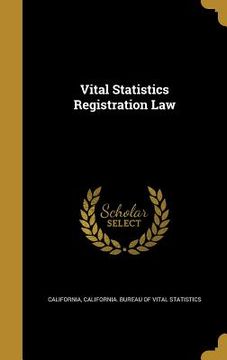 portada Vital Statistics Registration Law (en Inglés)