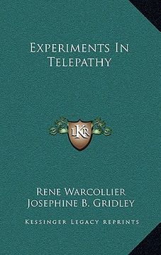 portada experiments in telepathy (in English)