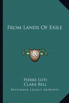 portada from lands of exile (in English)