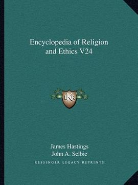 portada encyclopedia of religion and ethics v24 (en Inglés)