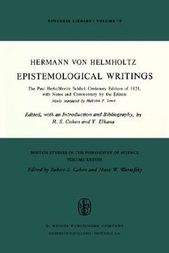 portada epistemological writings: the paul hertz/moritz schlick centenary edition of 1921, with notes and commentary by the editors