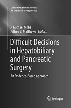 portada Difficult Decisions in Hepatobiliary and Pancreatic Surgery: An Evidence-Based Approach (Difficult Decisions in Surgery: An Evidence-Based Approach) (in English)