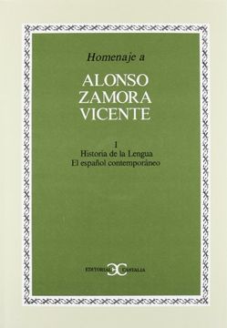 portada Homenaje a Alonso Zamora Vicente, Vol. I.