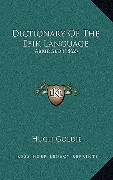 portada dictionary of the efik language: abridged (1862) (en Inglés)