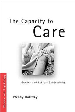 portada the capacity to care: gender and moral subjectivity (en Inglés)