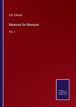 portada Measure for Measure: Vol. I (en Inglés)