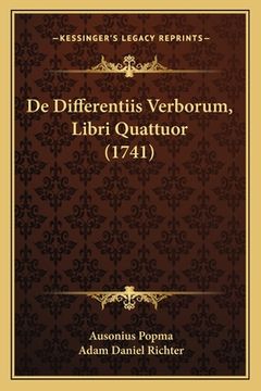 portada De Differentiis Verborum, Libri Quattuor (1741) (en Latin)