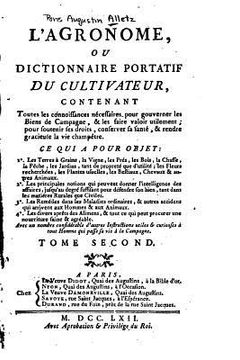 portada L'agronome, ou, Dictionnaire portatif du cultivateur - Tome II (en Francés)