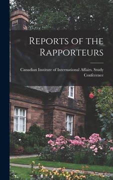 portada Reports of the Rapporteurs (en Inglés)