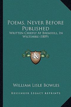 portada poems, never before published: written chiefly at bremhill, in wiltshire (1809) (in English)