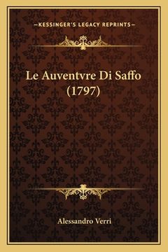 portada Le Auventvre Di Saffo (1797) (en Italiano)