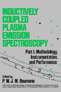 portada inductively coupled plasma emission spectroscopy, methodology, instrumentation and performance (en Inglés)