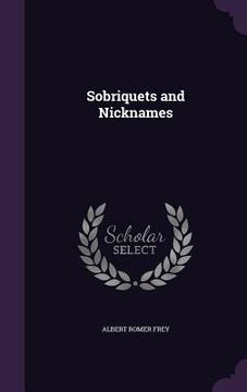 portada Sobriquets and Nicknames (in English)