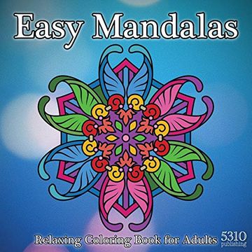 portada Easy Mandalas - Relaxing Coloring Book for Adults (en Inglés)