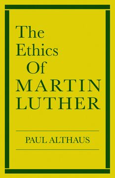 portada the ethics of martin luther (en Inglés)