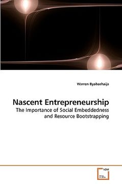 portada nascent entrepreneurship (en Inglés)