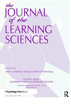 portada Learning Through Problem Solving (The Journal of the Learning Sciences, vol 7, Numbers 3 & 4) (en Inglés)