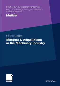 portada mergers & acquisitions in the machinery industry (en Inglés)