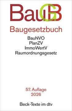 portada Baugesetzbuch: mit Immobilienwertermittlungsverordnung, Baunutzungsverordnung, Planzeichenverordnung, Raumordnungsgesetz, Raumordnungsverordnung. Textausgabe. Rechtsstand: 4. November 2025 (en Alemán)