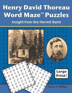 portada Henry David Thoreau Word Maze Puzzles: Insight from the Hermit Saint (in English)