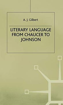 portada Literary Language From Chaucer to Johnson (en Inglés)