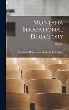 portada Montana Educational Directory; 1953-1954 (en Inglés)