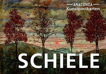 portada Postkarten-Set Egon Schiele: 18 Kunstpostkarten aus Hochwertigem Karton. Ca. 0,28? Pro Karte (Anaconda Postkarten, Band 50) (en Alemán)
