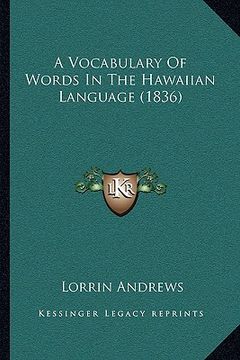 portada a vocabulary of words in the hawaiian language (1836) (en Inglés)