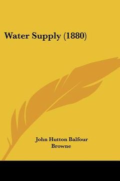 portada water supply (1880) (in English)