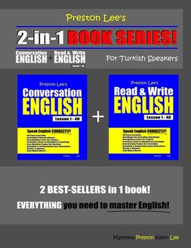 portada Preston Lee's 2-in-1 Book Series! Conversation English & Read & Write English Lesson 1 - 40 For Turkish Speakers (in English)