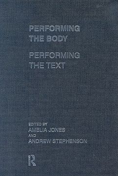 portada performing the body/performing the text (en Inglés)