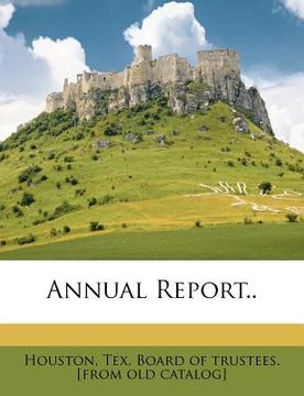 portada annual report.. (en Inglés)