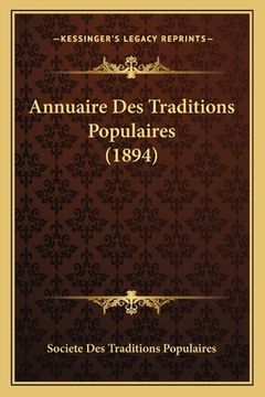 portada Annuaire Des Traditions Populaires (1894) (en Francés)