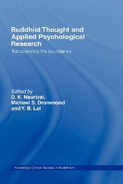 portada buddhist thought and applied psychological research: transcending the boundaries