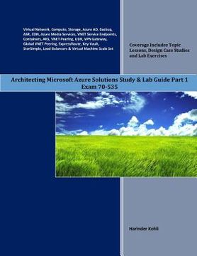 portada Architecting Microsoft Azure Solutions Study & Lab Guide Part 1: Exam 70-535 (en Inglés)