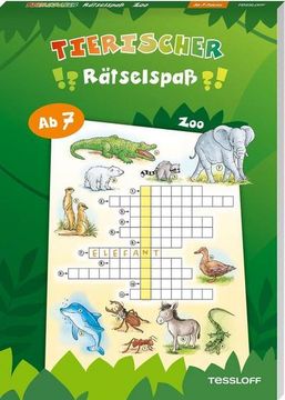 portada Tierischer Rätselspaß. Zoo: Rätseln für Kinder ab 7 Jahren (in German)