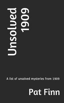 portada Unsolved 1909 (in English)