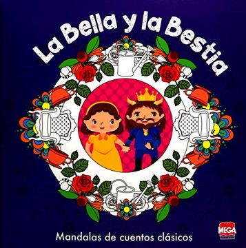 portada La Bella y la Bestia. Mandalas de Cuentos Clásicos