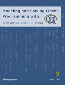 portada Modeling and Solving Linear Programming with R (in English)