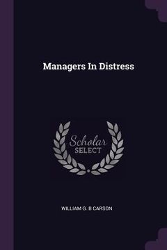 portada Managers In Distress (en Inglés)