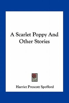 portada a scarlet poppy and other stories (en Inglés)
