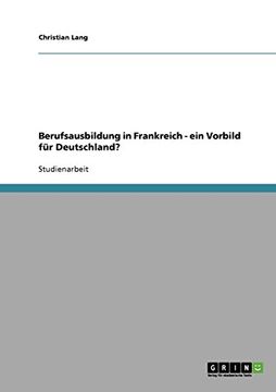 portada Berufsausbildung in Frankreich - ein Vorbild für Deutschland? (German Edition)