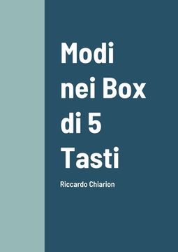 portada Modi nei Box di 5 Tasti: Riccardo Chiarion (en Italiano)