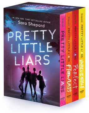 portada Pretty Little Liars 4-Book Paperback box Set: Pretty Little Liars, Flawless Perfect, Unbelievable (en Inglés)