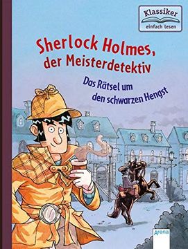 portada Sherlock Holmes, der Meisterdetektiv (2). Das Rätsel um den Schwarzen Hengst: Klassiker Einfach Lesen (en Alemán)