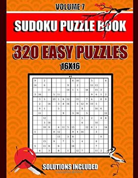 portada Sudoku Puzzle Book: 320 Easy Puzzles,16X 16, Solutions Included, Volume 7, (8. 5 x 11 in) (en Inglés)