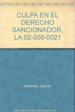 portada La Culpa en el Derecho Sancionador (in Spanish)