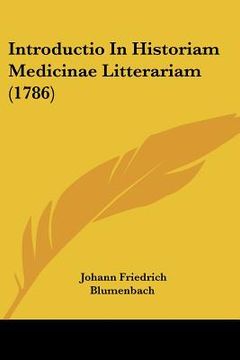 portada introductio in historiam medicinae litterariam (1786) (en Inglés)